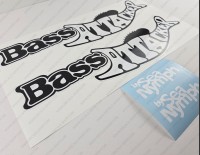 Bass Attacker By Sea Nymph Boat Logo Decal Set of 2 x 20"